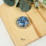 Navy Blooms - Metal Bag Purse Hook Hanger