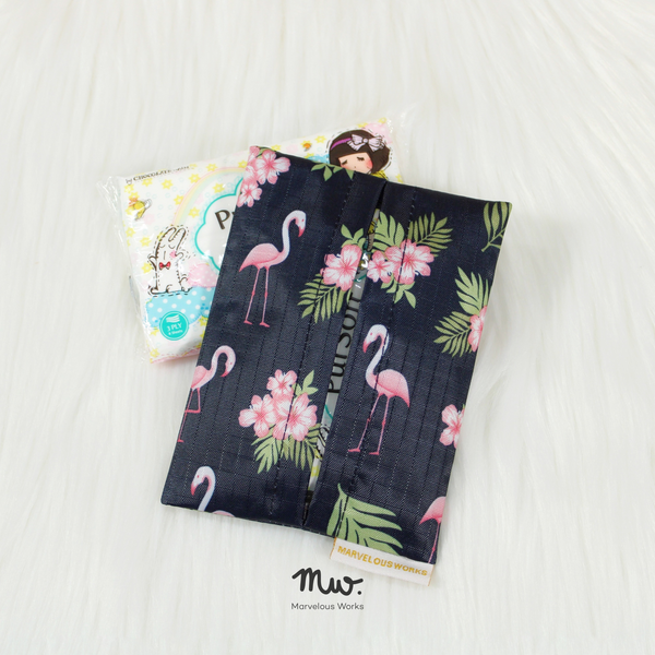 Flamingo Palm - Minimalist Tissue Pouch