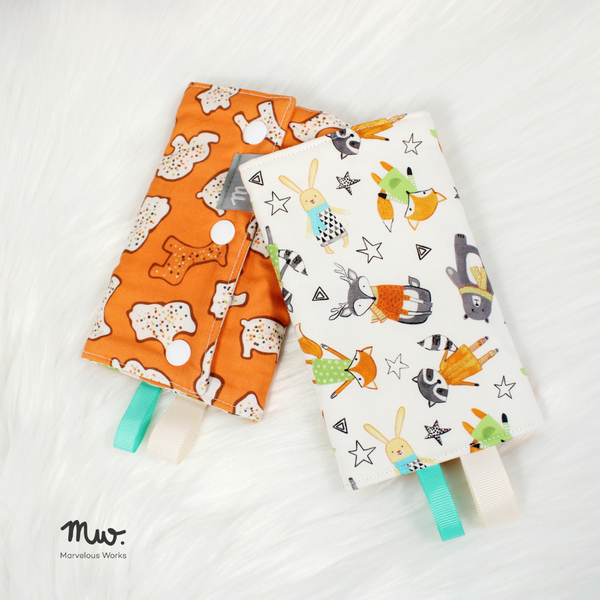 Pals / Animal Biscuits (Standard) - INSTOCK Reversible Straight Drool Pads