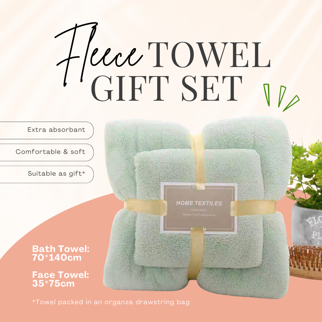 Towel Set: Hand Towel (35*75cm) + Bath Towel (70*140cm), Soft & Absorbent  Towels For Home Use