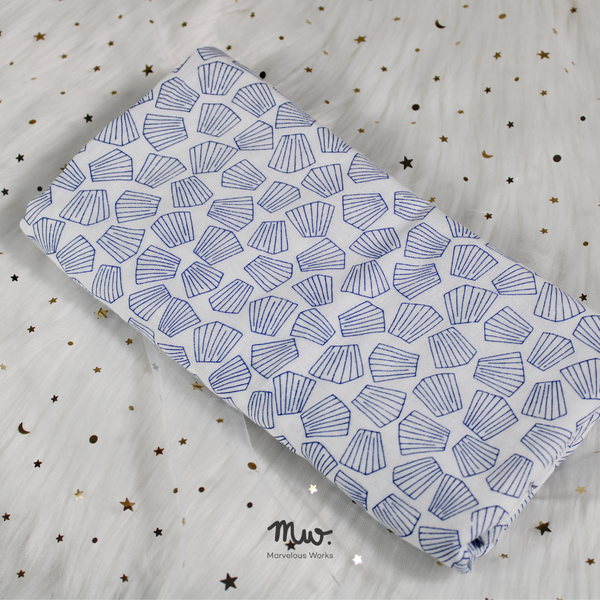 Tomotake Shell Blue - Swaddle Blanket