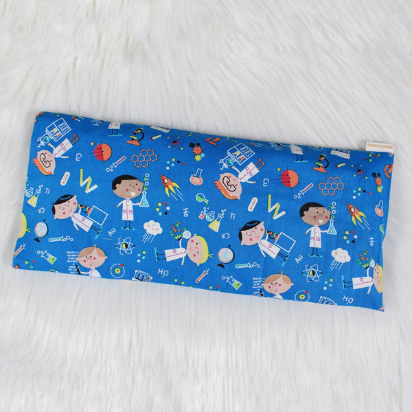 Stamp Squad Science Boys Blue - INSTOCK Beansprout Husk Pillow