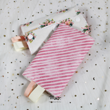 Rifle Paper Co. Bouquet / Stripes - INSTOCK Reversible Straight Drool Pads