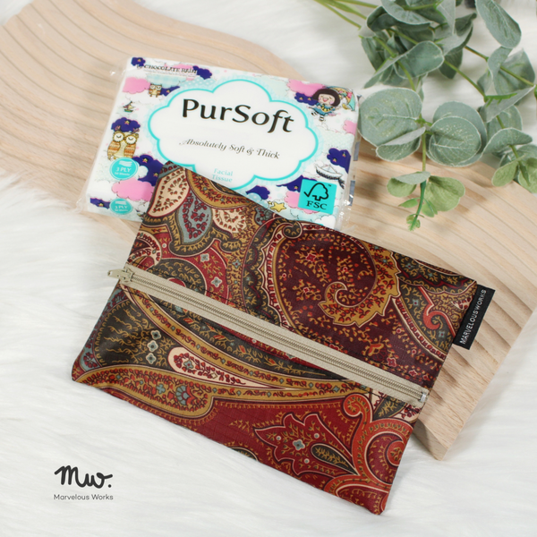 Batik PVC - Dry Travel Sized Tissue Pack Pouch Holder