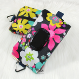 Floral Mache - Wet and Dry Tissue Pouch (LARGE)