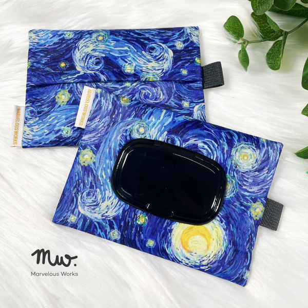 Starry Night 2.0 - Wet and Dry Tissue Pouch (SMALL)
