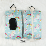 Rainbow Unicorn - Wet and Dry Tissue Pouch (LARGE)