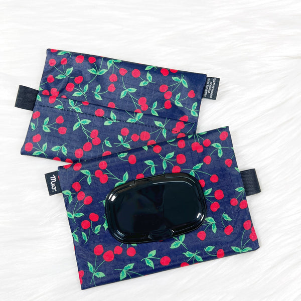 Cherry Black 2.0 - Wet and Dry Tissue Pouch (SMALL)