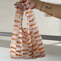 MW X Pigeoncrafts - Long Dogs Foldable Reusable Eco Bag (Baby Size)