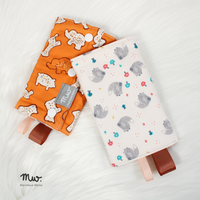 Fox / Animal Biscuits (Standard) - INSTOCK Reversible Straight Drool Pads
