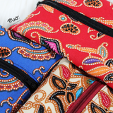 Batik Red - Dry Travel Sized Tissue Pack Pouch Holder