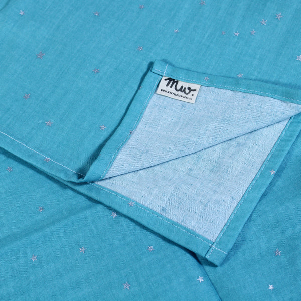 Starry Teal - Swaddle Blanket
