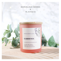 Gardenia - Mood-Enhancing Homemade Scented Candle