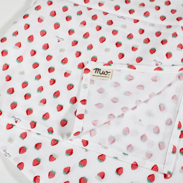Strawberry Cream - Swaddle Blanket