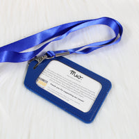 Royal Blue - ID Cardholder With Lanyard