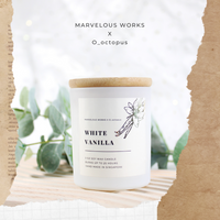 White Vanilla - Blissful Homemade Scented Candle