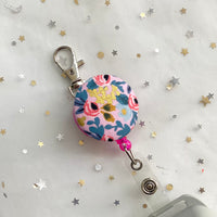 Rosa Pink Retractable Badge Reel Only