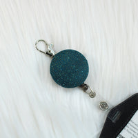 Speckled Green Retractable Badge Reel Only