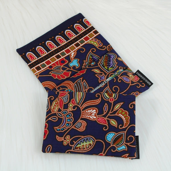 SQ Batik Navy - Tissue Pouch with Flap