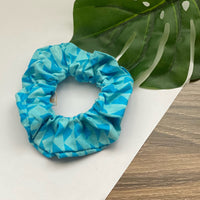 Blue Trig - Hair Tie Scrunchie