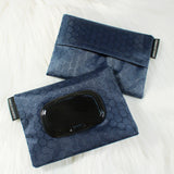 Hexie Navy 2.0 - Wet and Dry Tissue Pouch (SMALL)