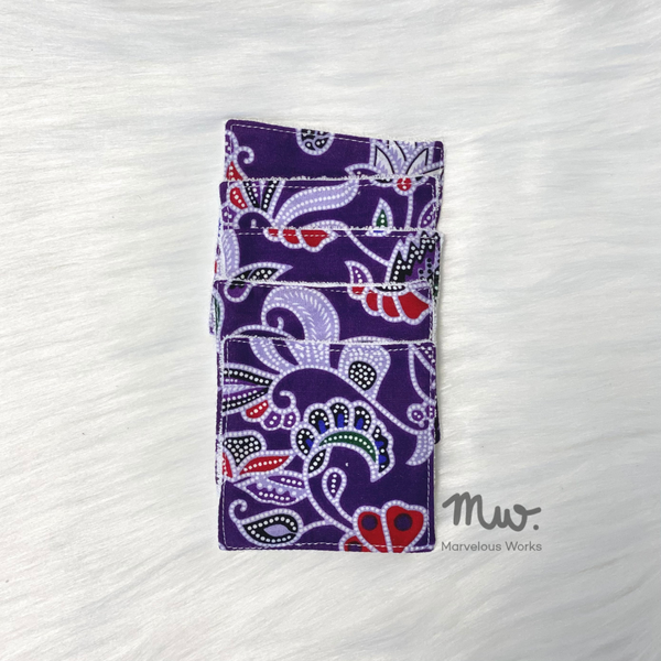 Batik Purple - Reusable Cotton Pads