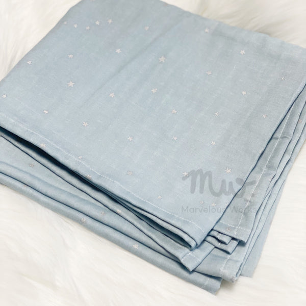 Starry Grey - Swaddle Blanket