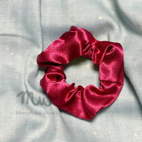 Scarlet - Satin Hair Tie Scrunchie
