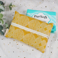 Yellow Dots - Dry Travel Sized Tissue Pack Pouch Holder