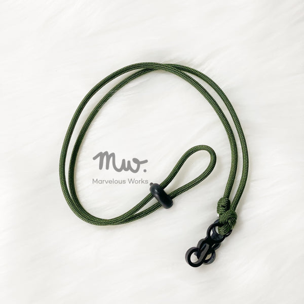 Army Green - Neck Straps Extenders for Reusable and Disposable Masks